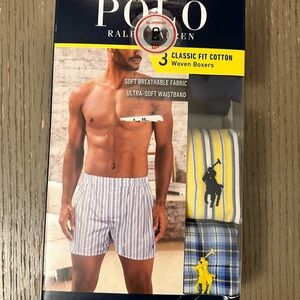 Polo by Ralph Lauren Men’s Boxers - Blue, Yellow, Gray